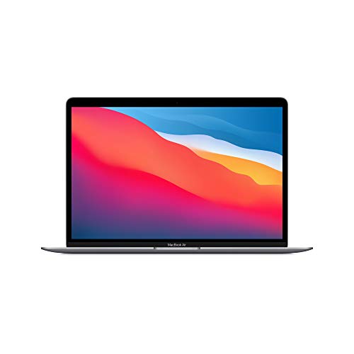 Apple Ordinateur Portable MacBook Air 2020 : Puce Apple M1, éCran Retina 13′′, 8 Go de RAM, 256 Go de Stockage SSD, Clavier rétroéClairé, Caméra FaceTime HD, Touch ID; Gris Sidéral
