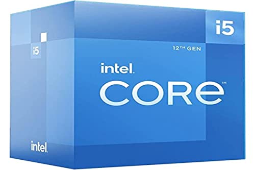 Intel Processeur Core i5-12400F 12ème génération (Horloge de Base : 2,5 GHz, 6 cœurs, LGA1700, RAM DDR4 et DDR5 jusqu'à 128 Go) BX8071512400F Noir