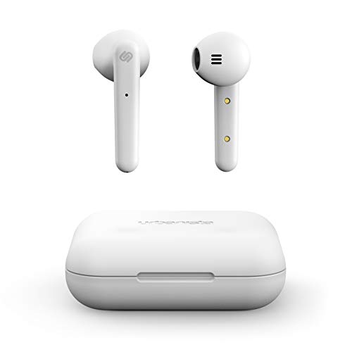 Urbanista Stockholm Écouteurs sans Fil 14H d'autonomie Bluetooth 5.0 avec étui de Chargement, Commandes tactiles & écouteurs à Double Micro Compatibles avec Android et iOS - Nuage Moelleux