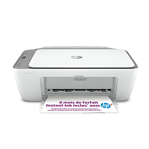 HP DeskJet 2720e Imprimante tout en un - Jet d'encre couleur – 6 mois d'Instant Ink inclus avec HP+, vos cartouches HP livrées chez vous sans avoir à y penser