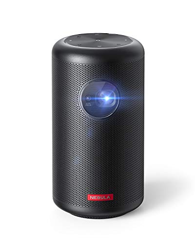 Anker Nebula Capsule Max, Soda Can Size Mini WiFi Projector, 200 ANSI Lumens Portable Projector, 100 Inch Image, 4H Video Playback.
