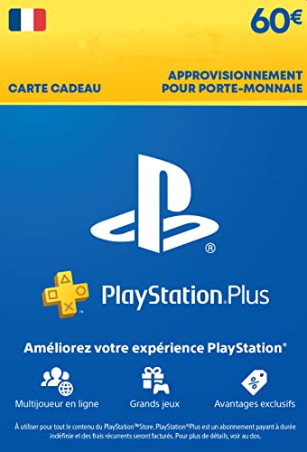 PlayStation Carte Cadeau | PlayStation Plus Essential | 12 Mois 60 EUR | Code PS4/PS5 à télécharger - Compte français