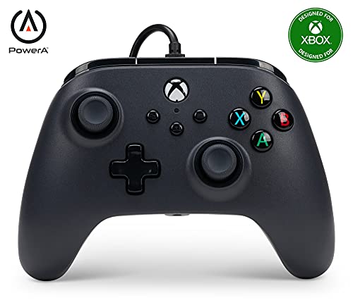 Manette filaire PowerA pour Xbox Series X|S - Noir, manette, manette de jeu vidéo filaire, manette de jeu, compatible avec Xbox One