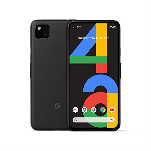 Google Pixel 4a - New Unlocked Android Smartphone - 128 GB of Storage - Up to 24 Hour Battery Just Black (Noir)