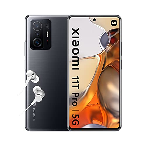 Xiaomi 11T Pro 5G - Smartphone 8+128GB, 6,67” 120Hz AMOLED Plat, DotDisplay, Snapdragon 888, 108MP Camera Pro, 5000mAh, Gris Comète (Version Française + 2 Ans Garantie) Exclusivité Amazon