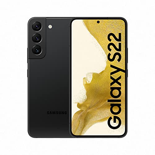 Samsung Galaxy S22, Téléphone mobile 5G 128Go Noir, sans carte SIM, smartphone Android, Version FR