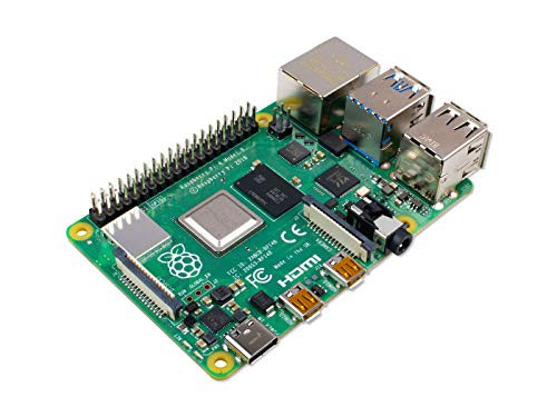 Raspberry Pi 4 Modèle B 4 Go ARM-Cortex-A72 4 x 1,50 GHz, 4 Go de RAM, WLAN-AC, Bluetooth 5, LAN, 4 x USB, 2 x Micro HDMI