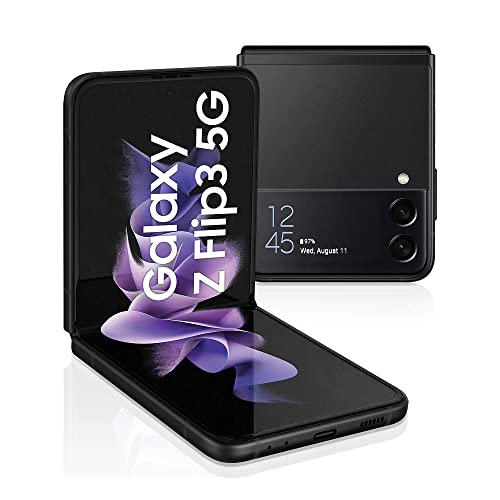 Samsung Galaxy Z Flip3 5G 256 Go Version Française, smartphone Android pliable, débloqué, Ecouteurs inclus, noir
