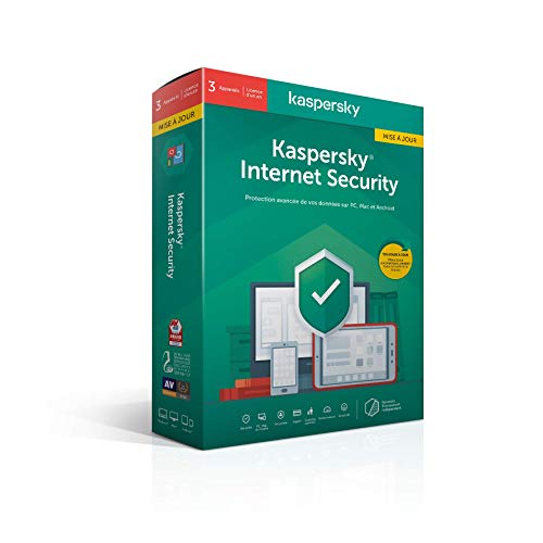 Kaspersky Internet Security 2022 Mise à jour (3 Postes / 1 An)
