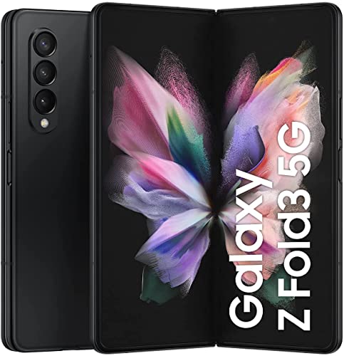 Samsung Galaxy Z Fold3, Téléphone mobile 5G 256Go Noir, sans carte SIM, smartphone Android, Version FR