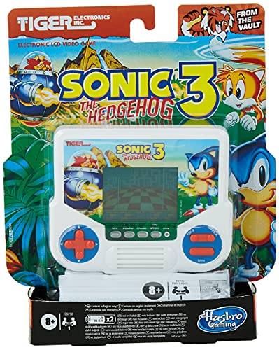 Hasbro Gaming Tiger Electronics Sonic The Hedgehog 3 Jeu vidéo électronique LCD édition rétro 1 Joueur 8 Ans et Plus