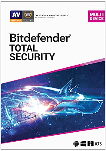Bitdefender Total Security 2021 | Standard | 10 appareils| 2 Années | PC/Mac |