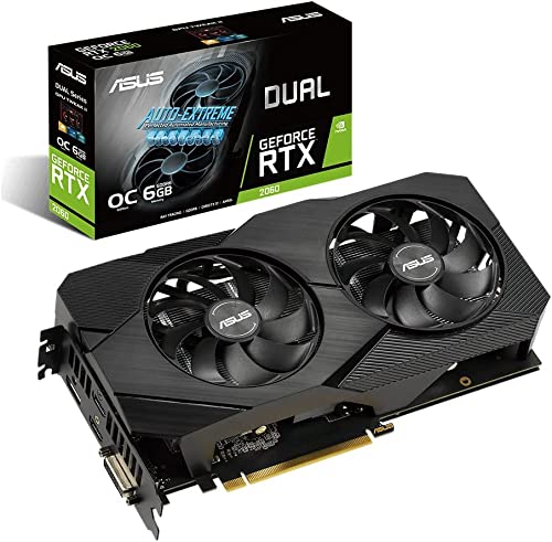 ASUS ROG Strix NVIDIA GeForce RTX 2060 EVO OC Edition Carte Graphique Gaming (6GB GDDR6, PCIe 3.0, Axial fan, MaxContact, Auto-Extreme, GPU Tweak II, 144hr validation)