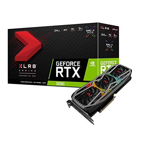 PNY Carte Graphique GeForce RTX™ 3090 24GB XLR8 Gaming Revel Epic-X RGB™ Triple Fan