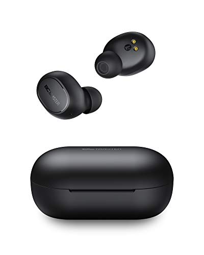 Écouteurs Bluetooth 5 sans Fil Stéréo Oreillettes, BCMASTER Écouteur sans Fil avec Microphones, 25 Heures D'autonomie, Microphones Intégrés, IPX5 Etanche, Contrôle Tactile pour iPhone et Android